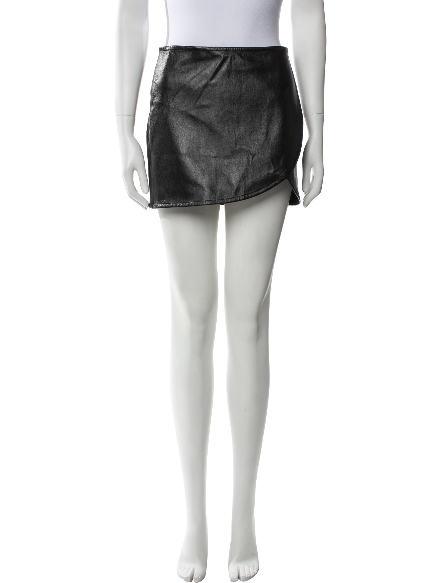 Helmut Lang Leather Mini Skirt