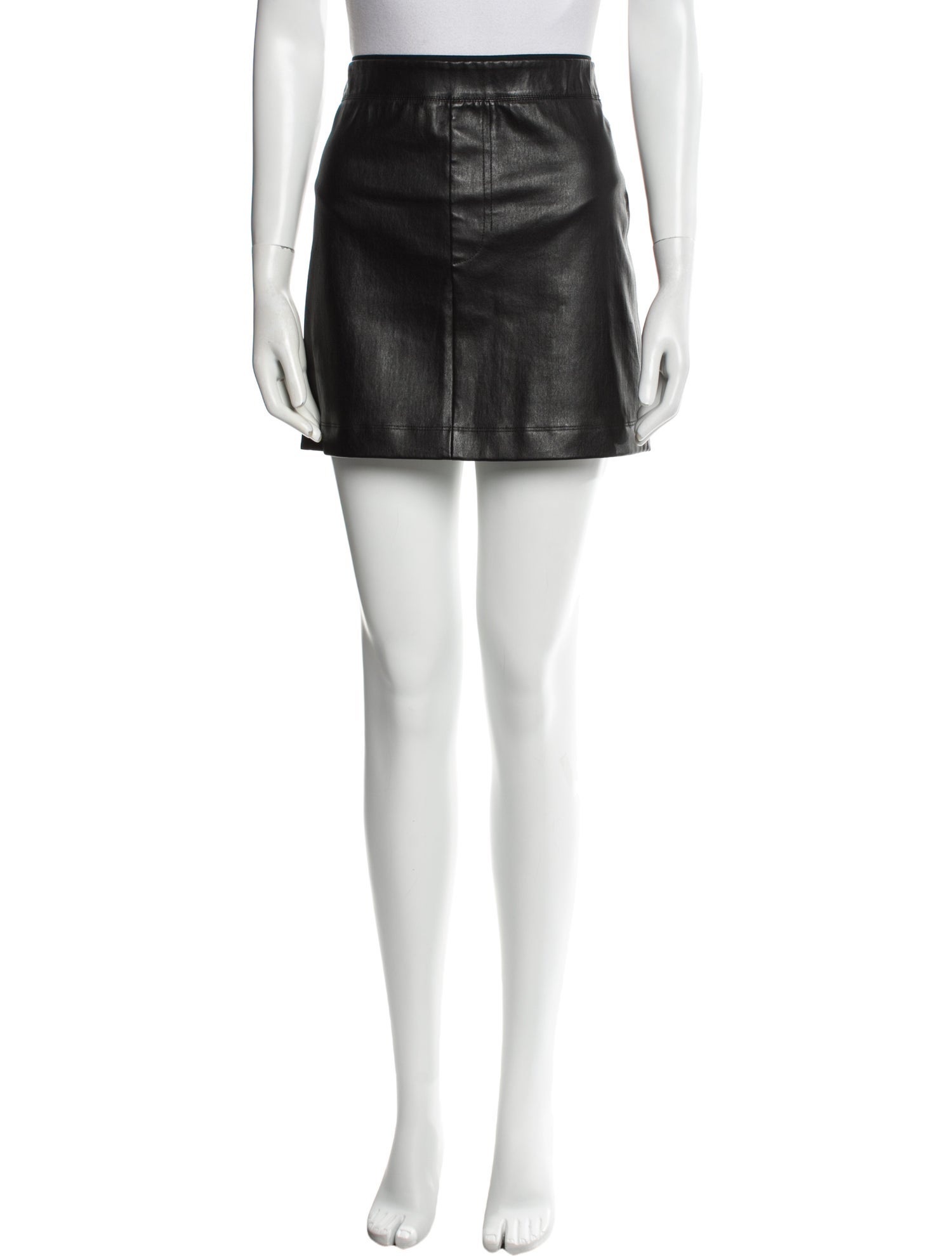 Helmut Lang Lamb Leather Mini Skirt