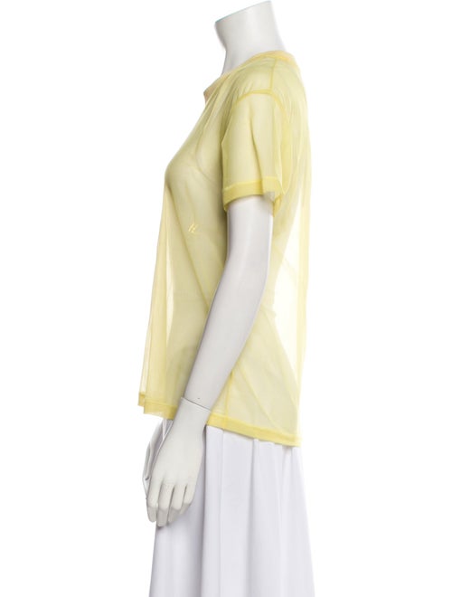 Helmut Lang Mock Neck Short Sleeve T-Shirt