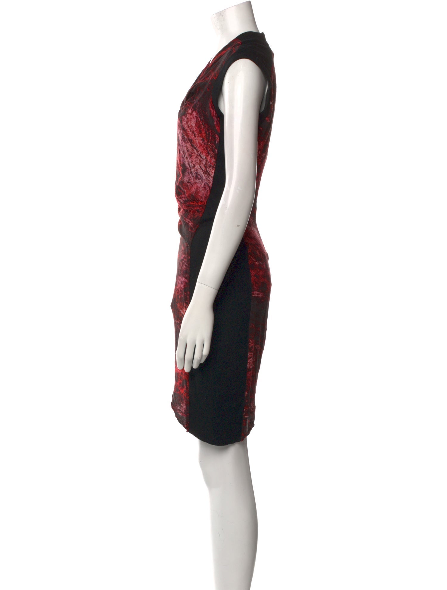 Helmut Lang Printed Midi Length Dress