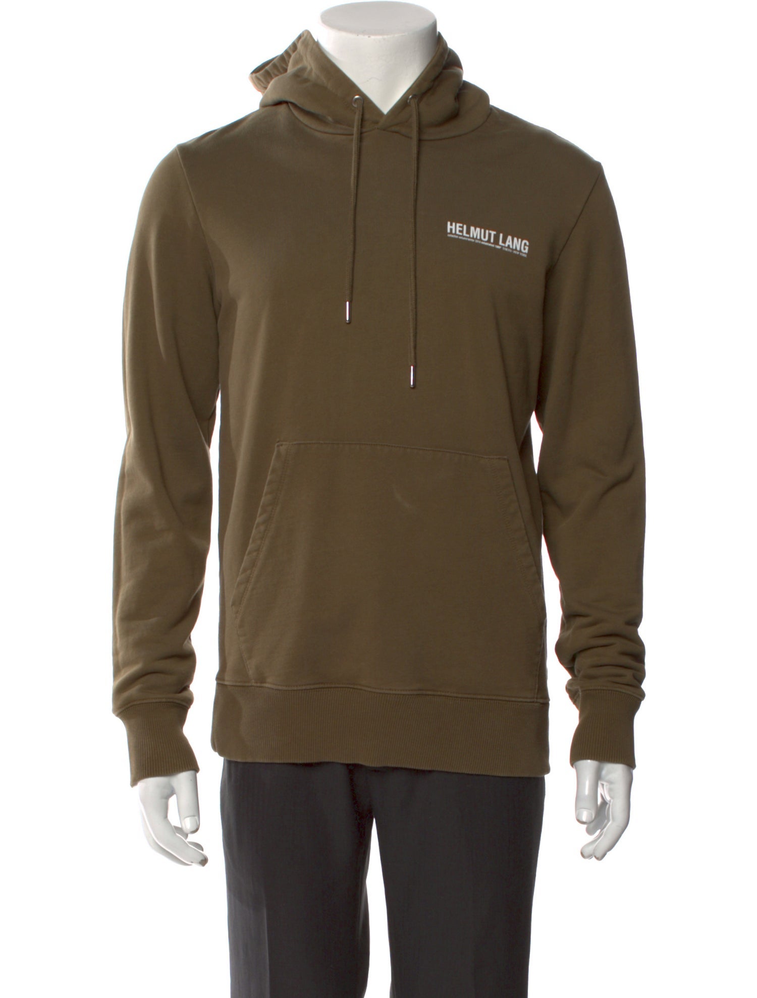 Helmut Lang Graphic Print Crew Neck Hoodie