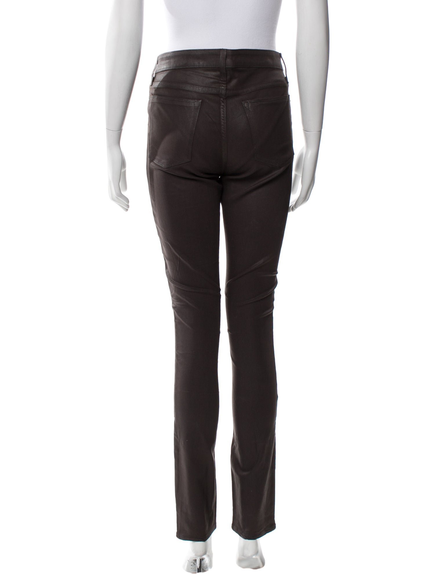 Helmut Lang Leather Skinny Leg Pants