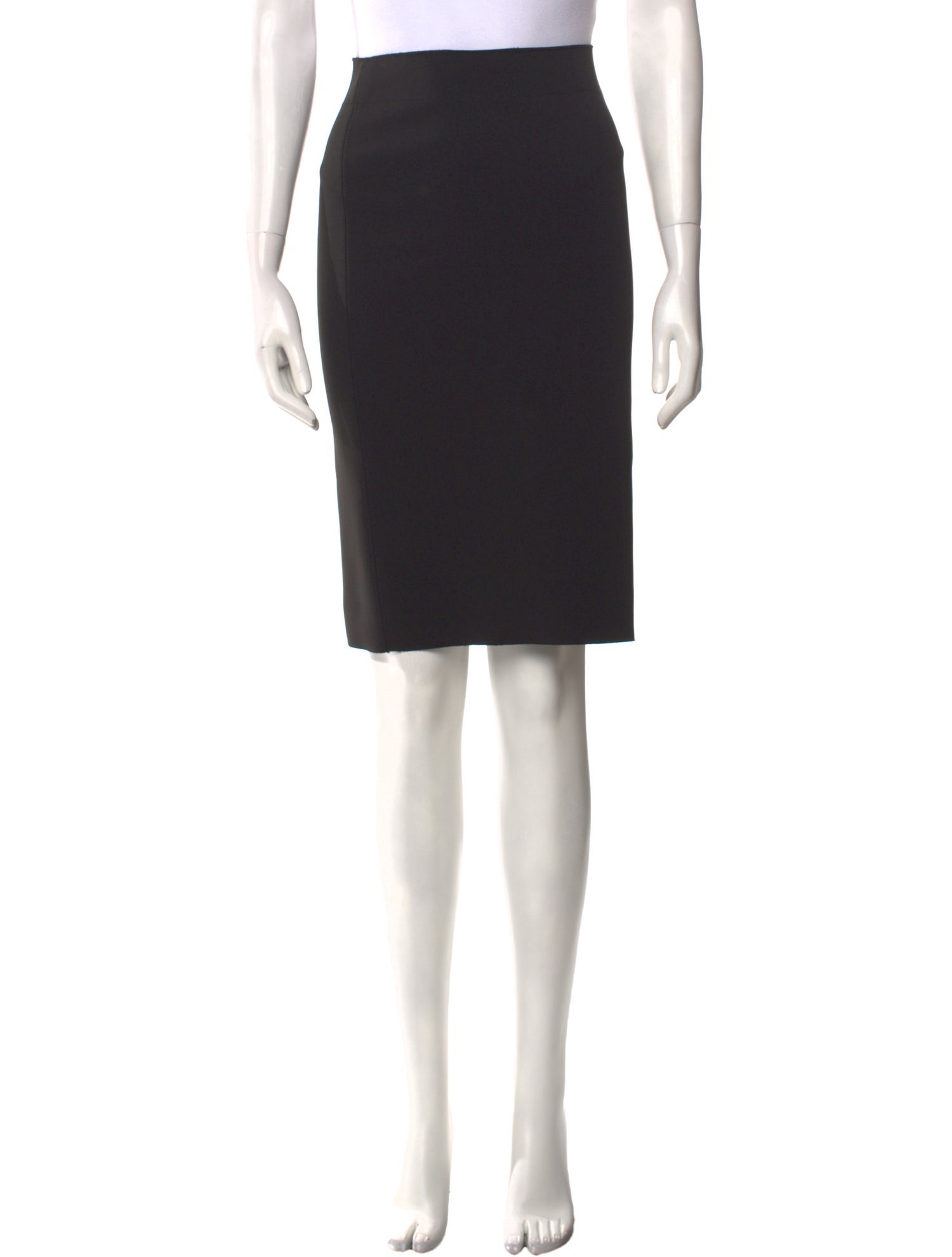 Helmut Lang Raw-Edge Trim Knee-Length Skirt