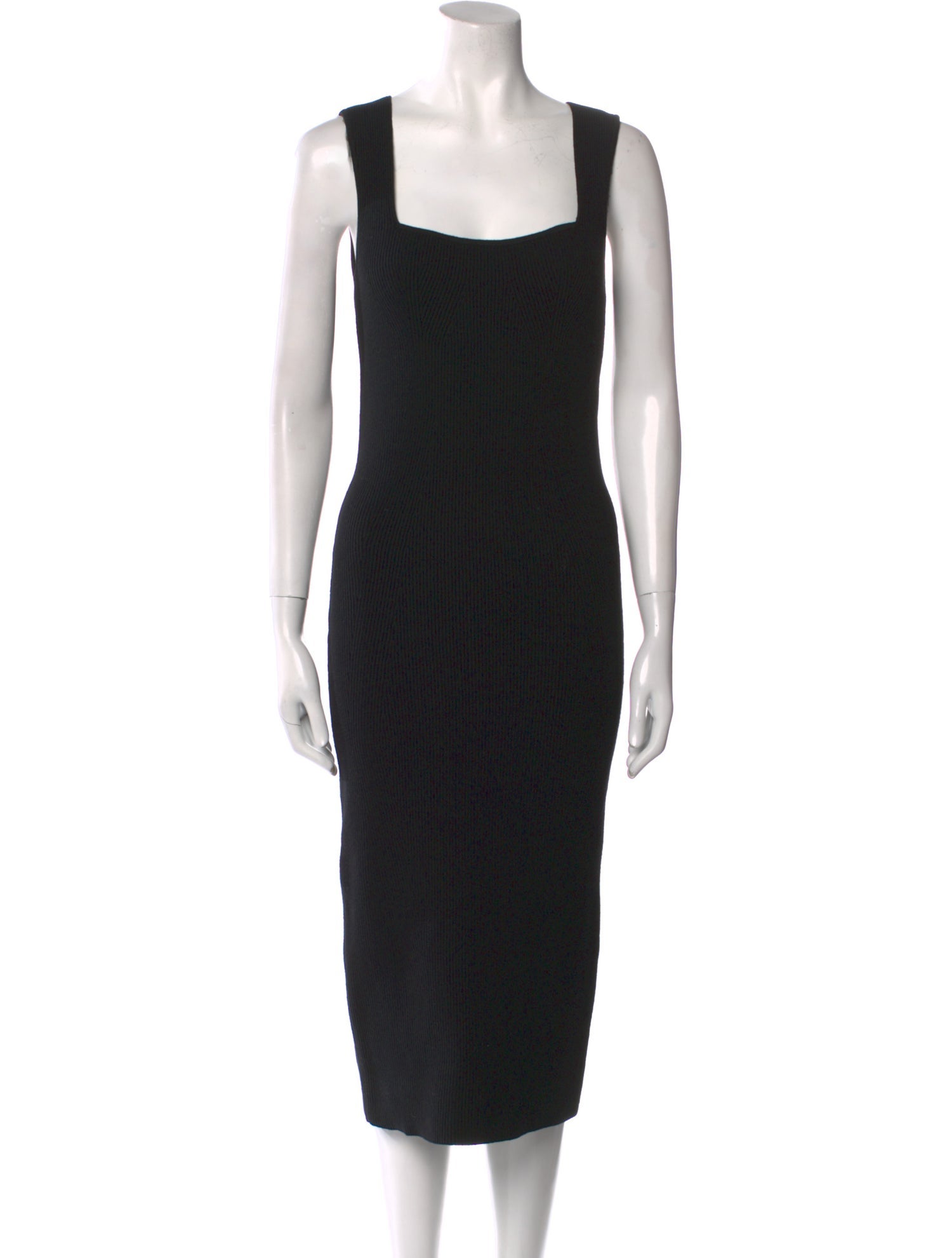Helmut Lang Square Neckline Midi Length Dress