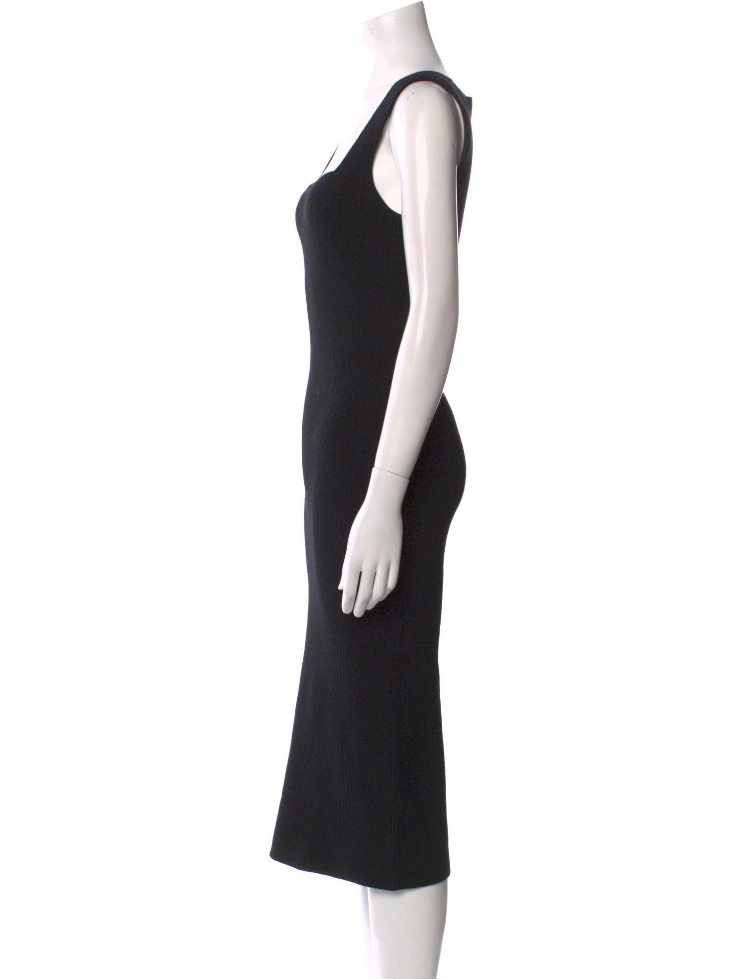 Helmut Lang Square Neckline Midi Length Dress