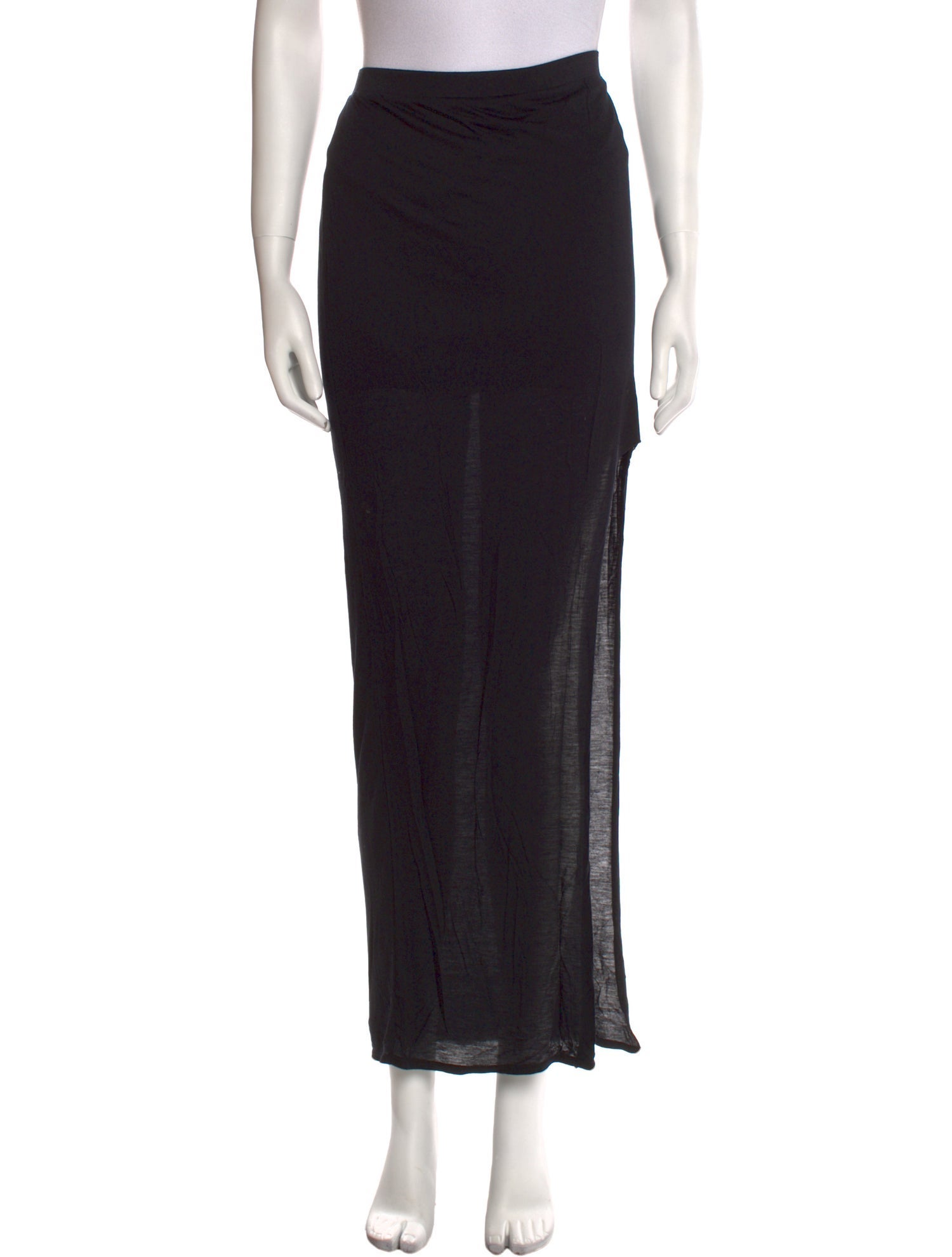 Helmut Lang Cutout Accent Long Skirt