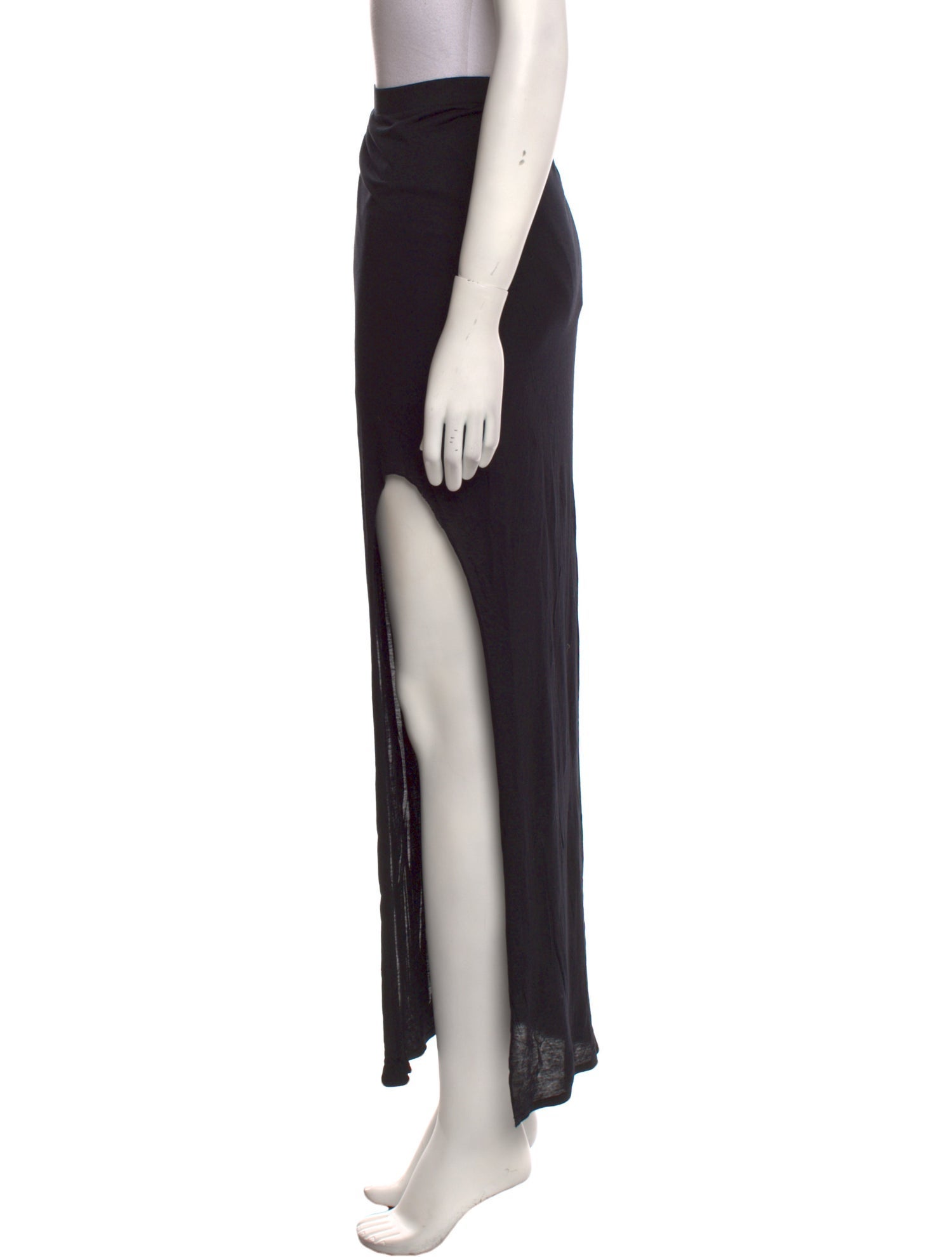 Helmut Lang Cutout Accent Long Skirt
