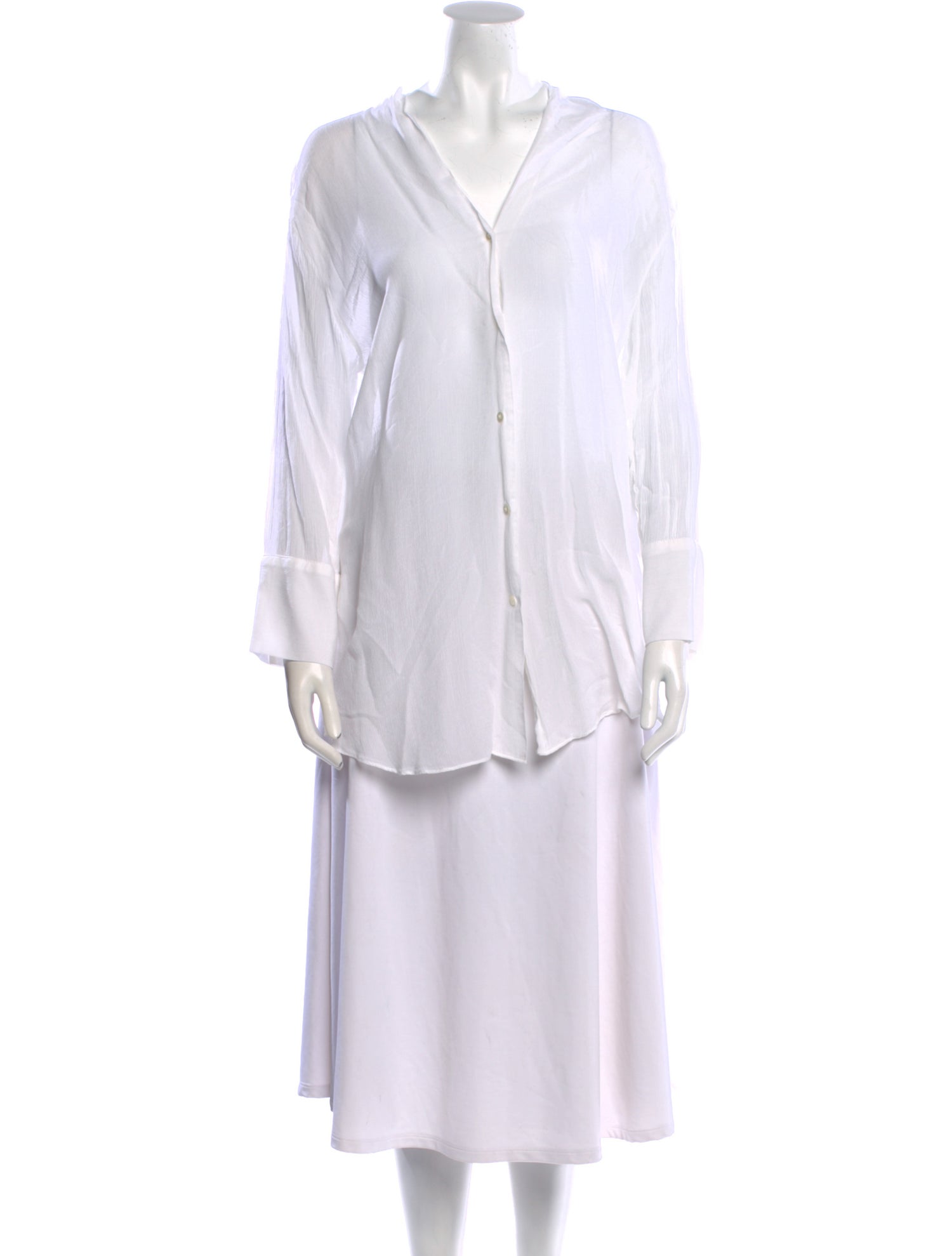 Helmut Lang Striped V-Neck Tunic