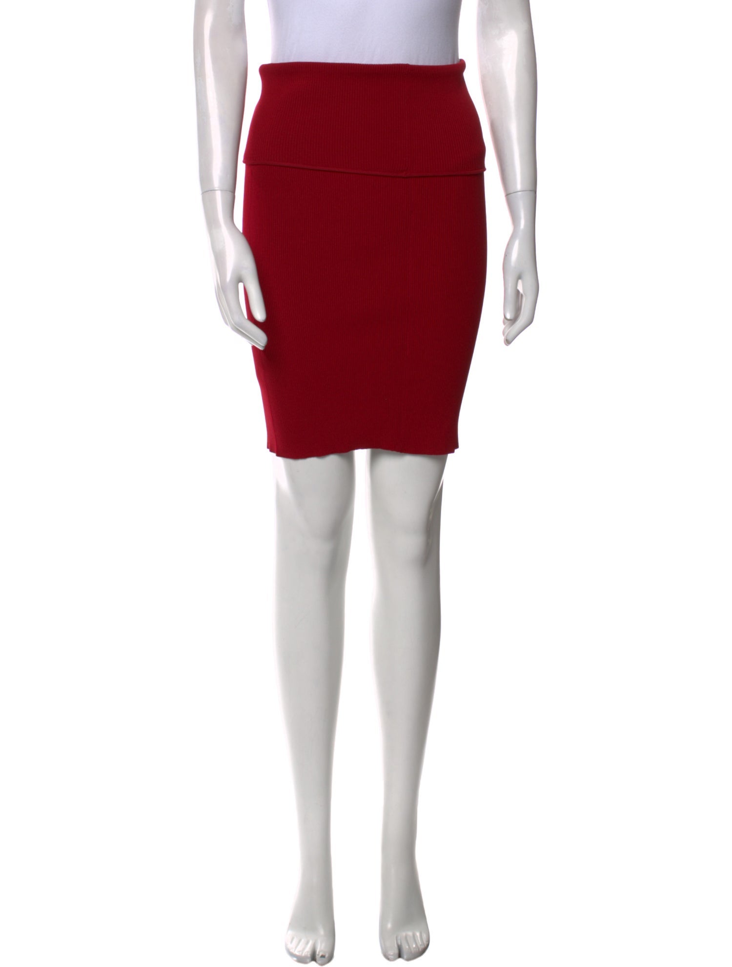 Helmut Lang Virgin Wool Knee-Length Skirt w/ Tags