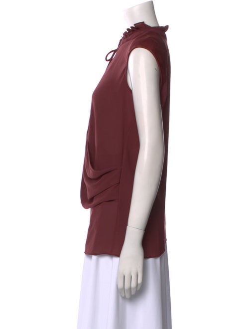 Helmut Lang Tie Neck Sleeveless Blouse