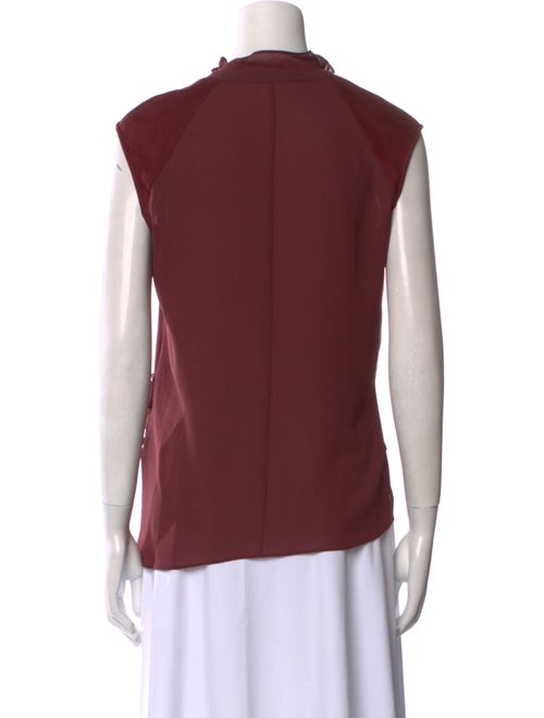 Helmut Lang Tie Neck Sleeveless Blouse