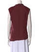 Helmut Lang Tie Neck Sleeveless Blouse