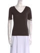Helmut Lang V-Neck Short Sleeve T-Shirt
