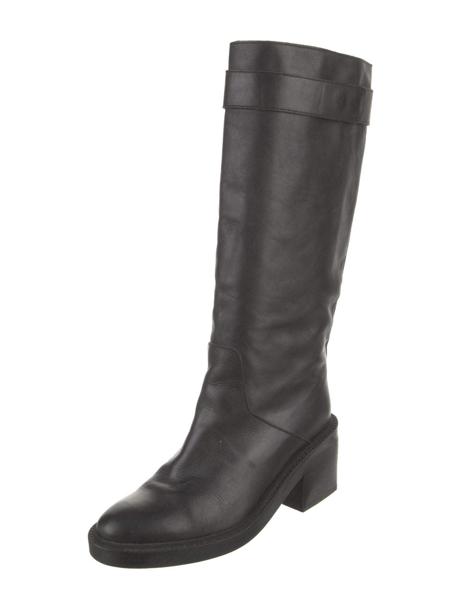 Helmut Lang Leather Riding Boots
