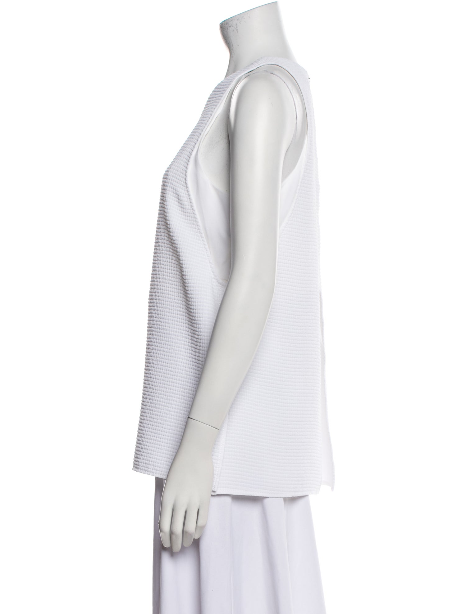 Helmut Lang Crew Neck Sleeveless Top