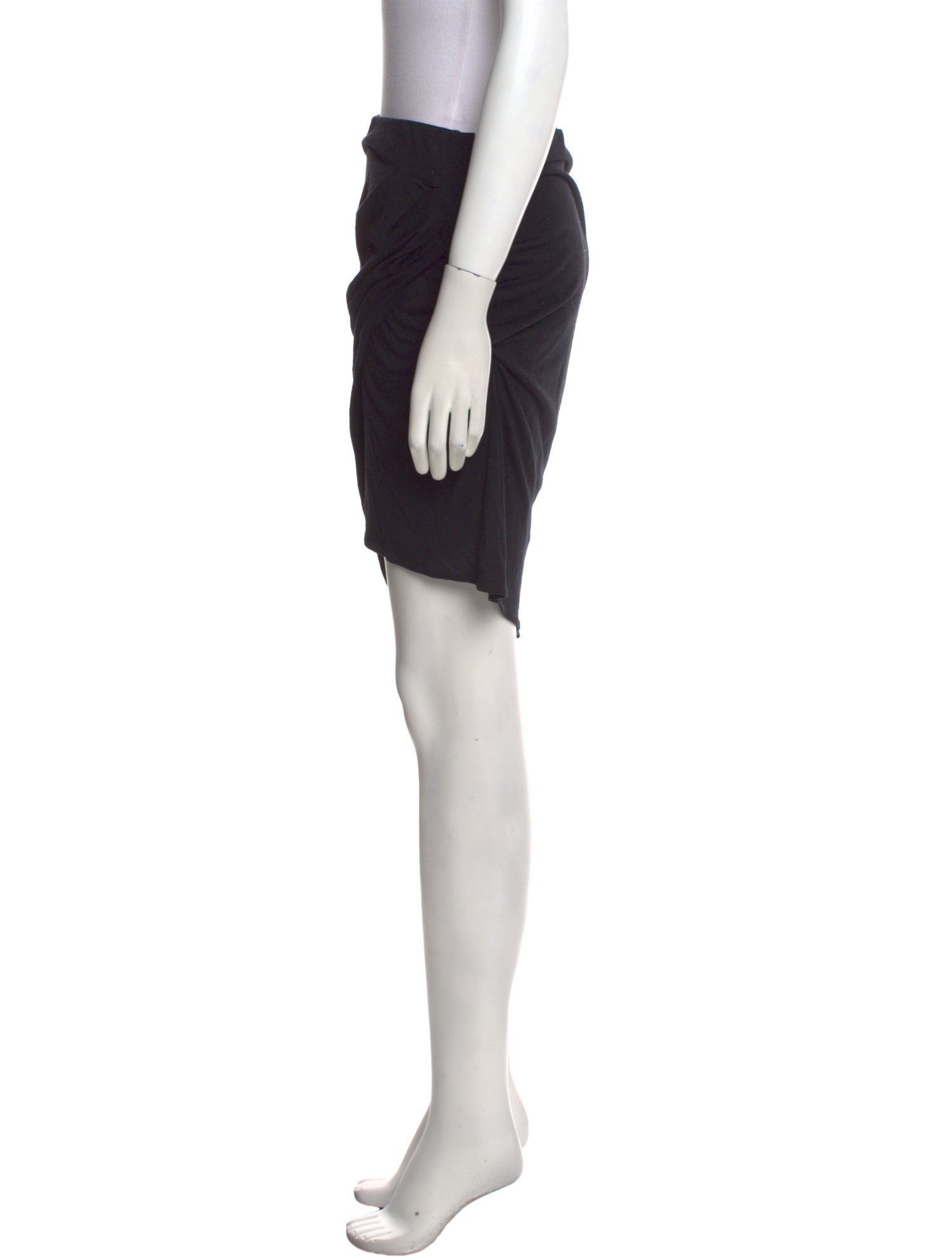 Helmut Lang Pleated Accents Knee-Length Skirt