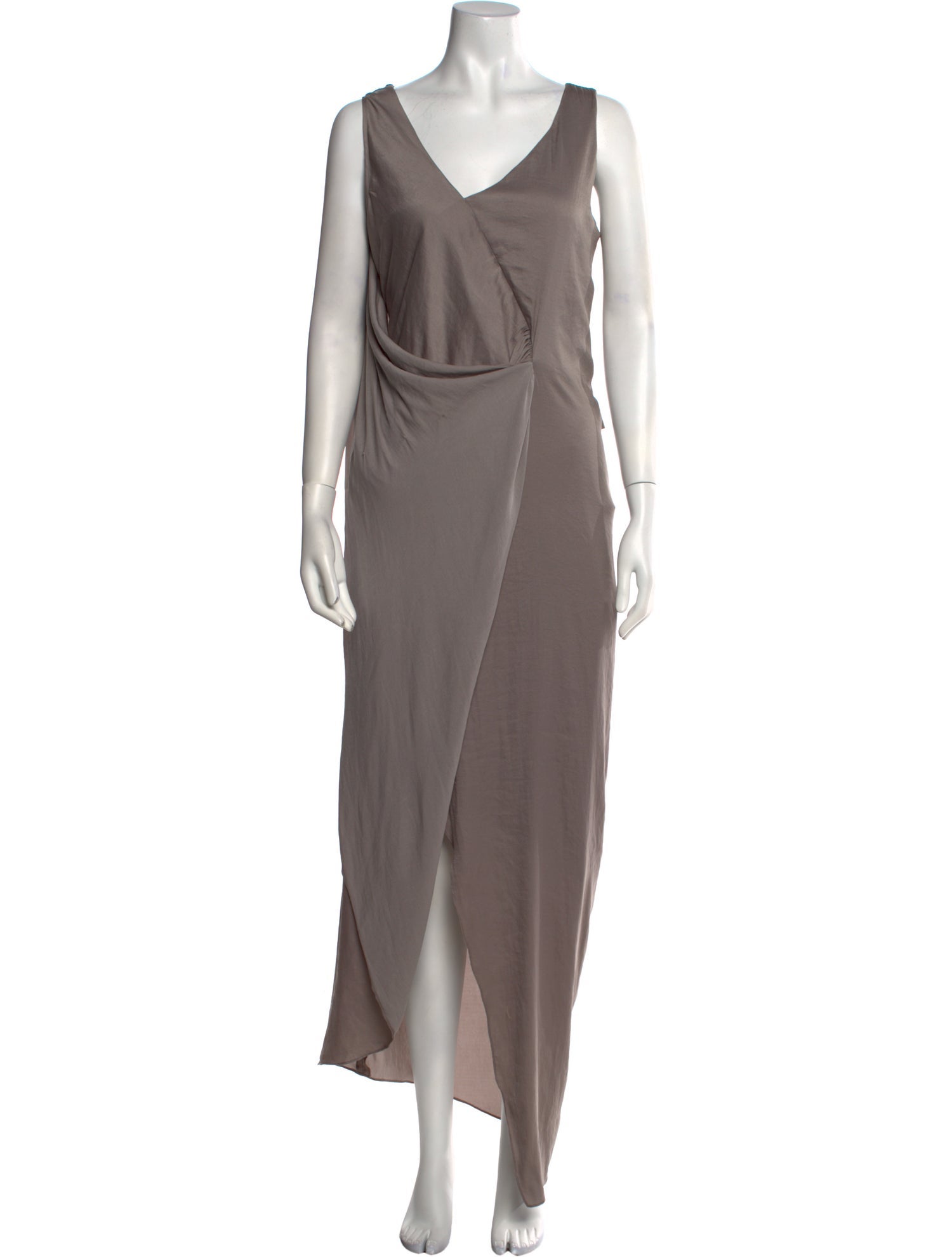 Helmut Lang V-Neck Long Dress