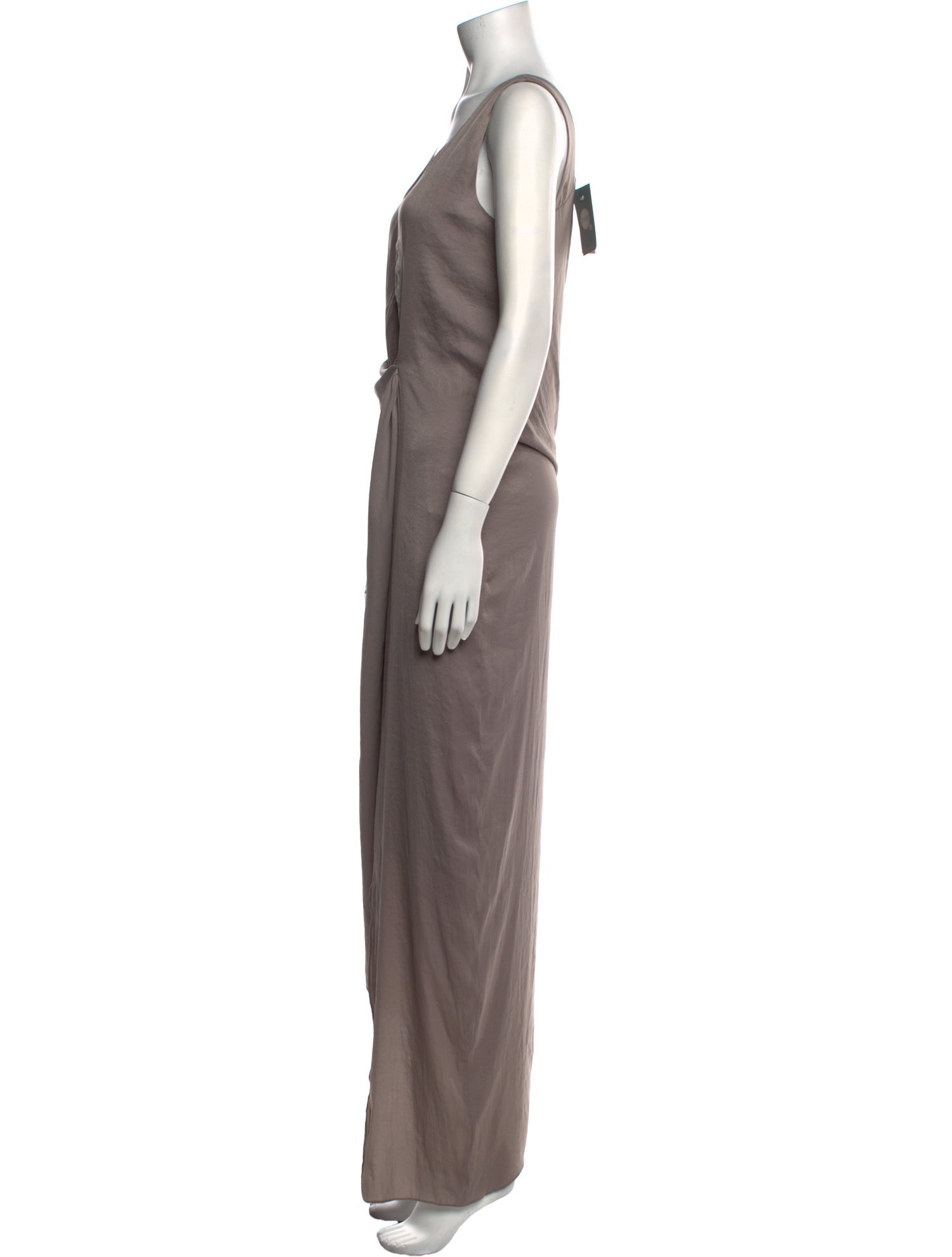 Helmut Lang V-Neck Long Dress