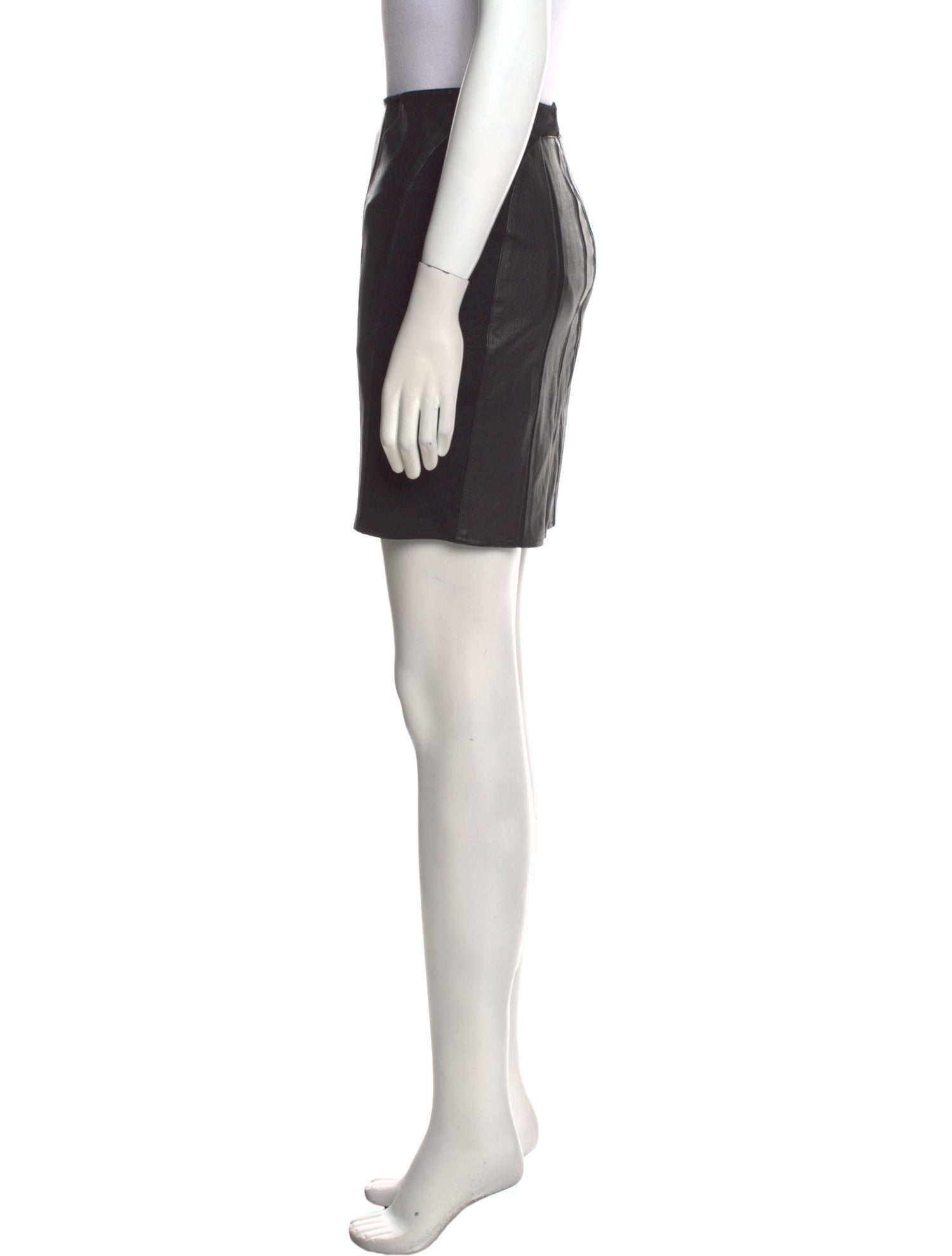 Helmut Lang Lamb Leather Mini Skirt