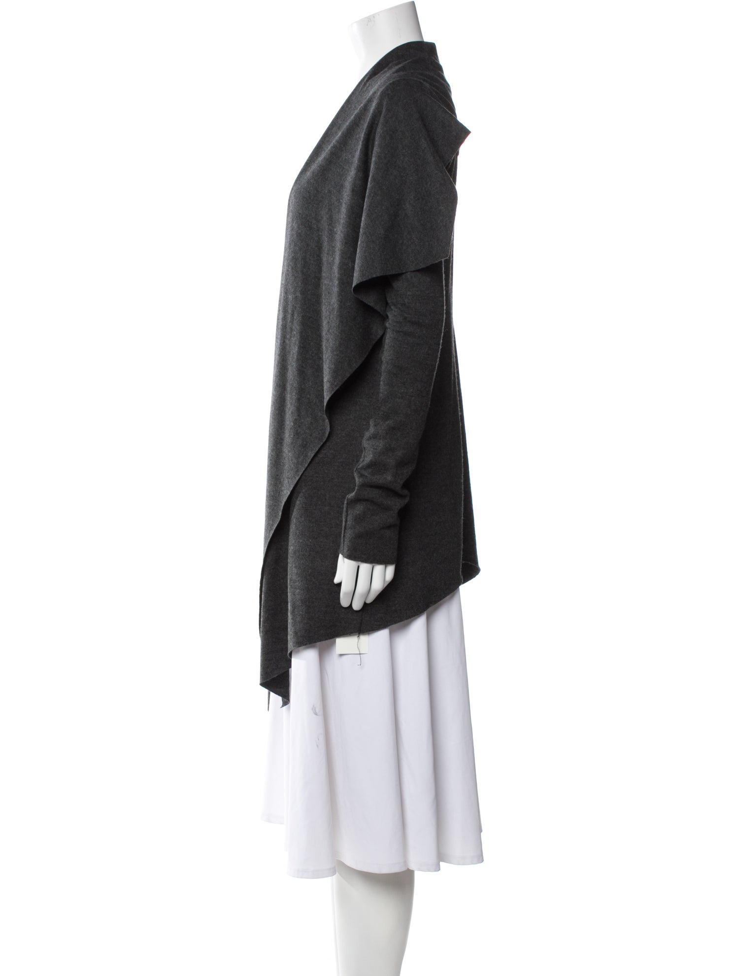 Helmut Lang Wool Open Front Sweater