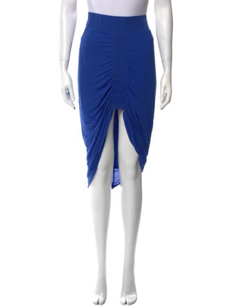 Helmut Lang Pleated Accents Midi Length Skirt