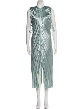 Helmut Lang Crew Neck Long Dress