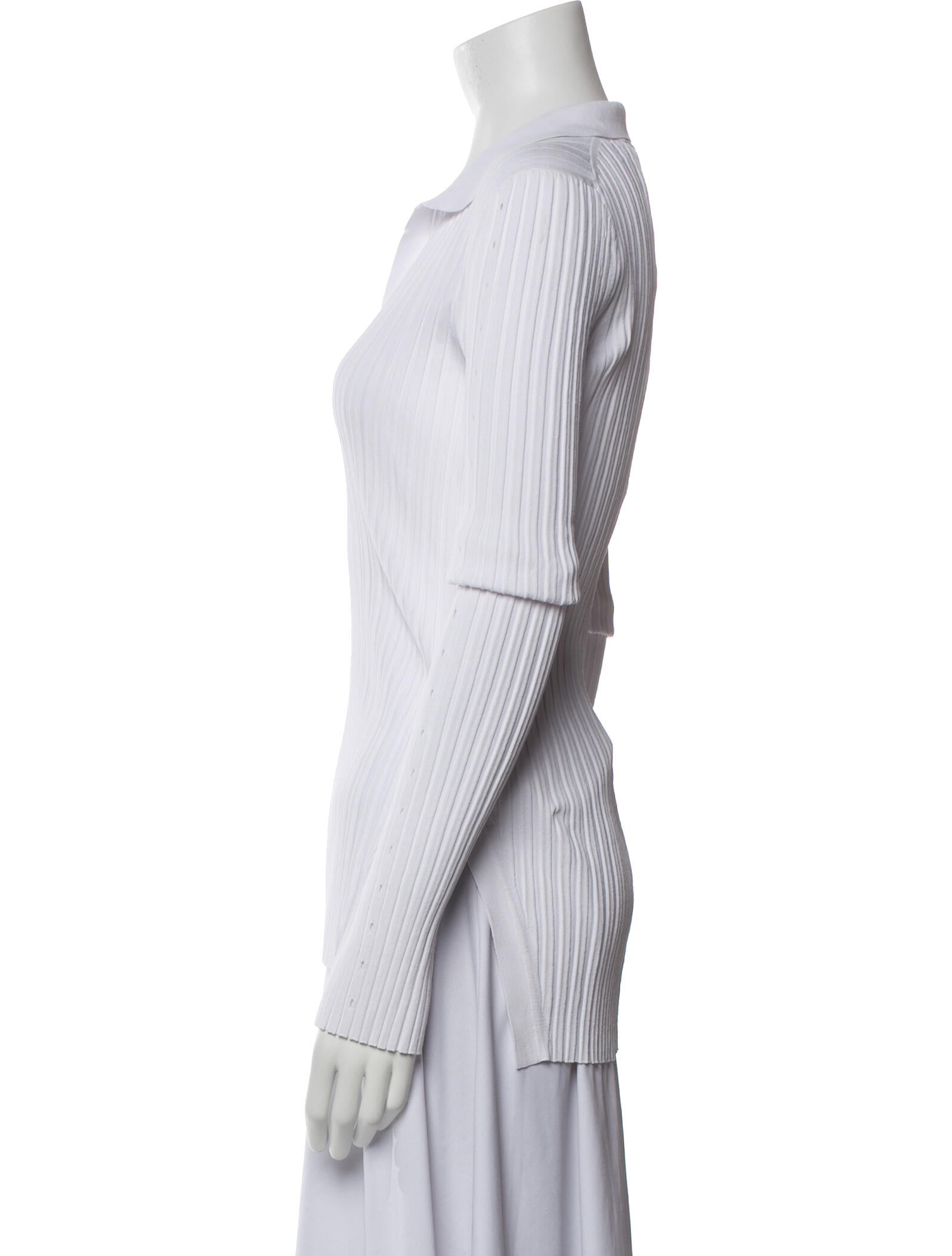 Helmut Lang V-Neck Long Sleeve Button-Up Top w/ Tags