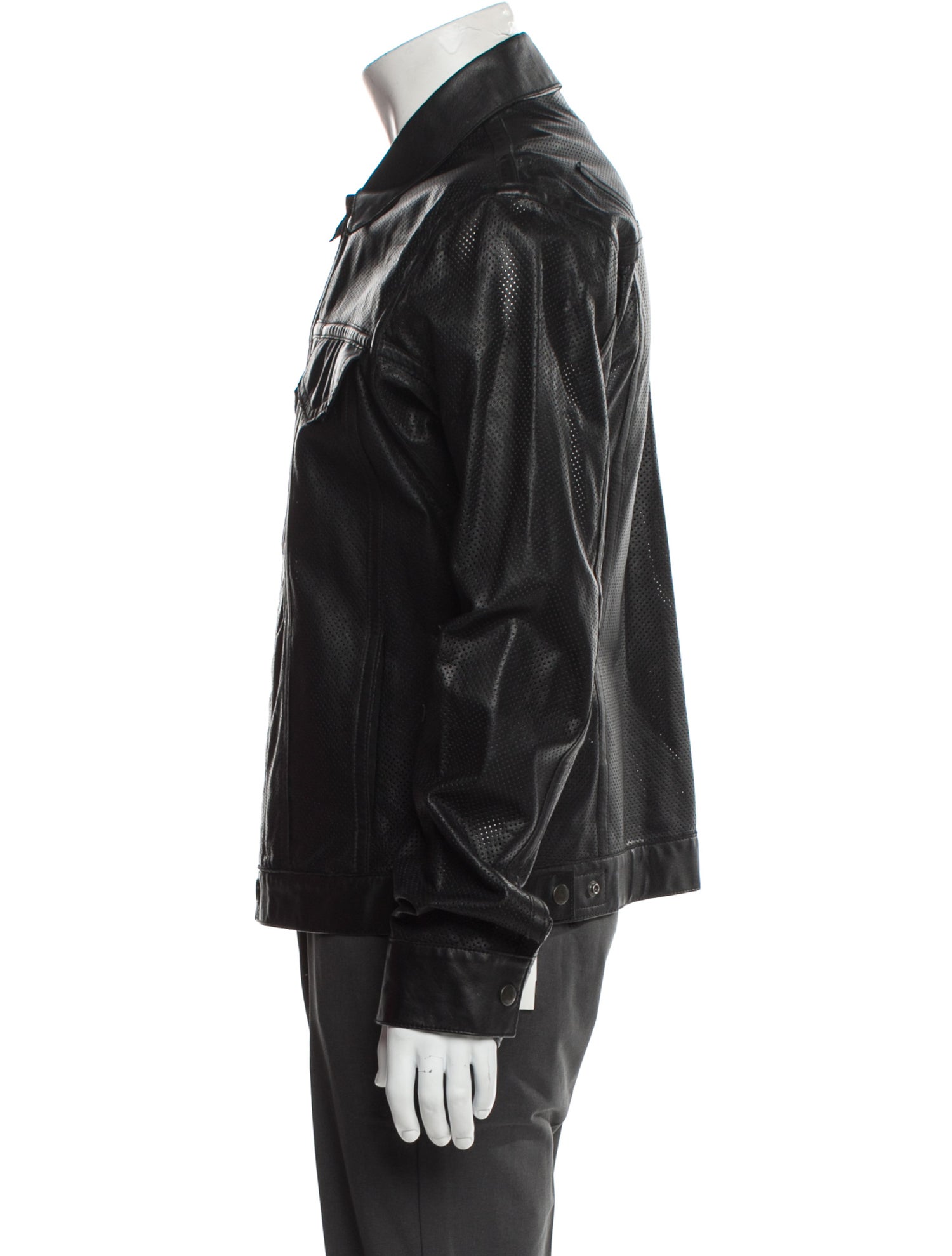 Helmut Lang Lamb Leather Denim Jacket