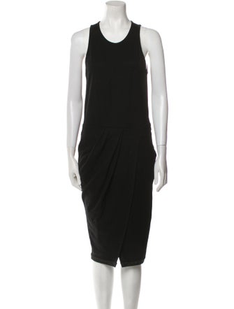 Helmut Lang Wool Midi Length Dress
