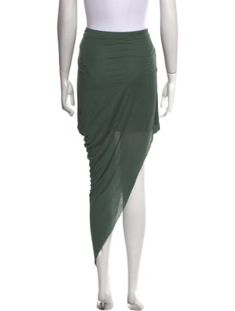 Helmut Lang Raw-Edge Trim Midi Length Skirt