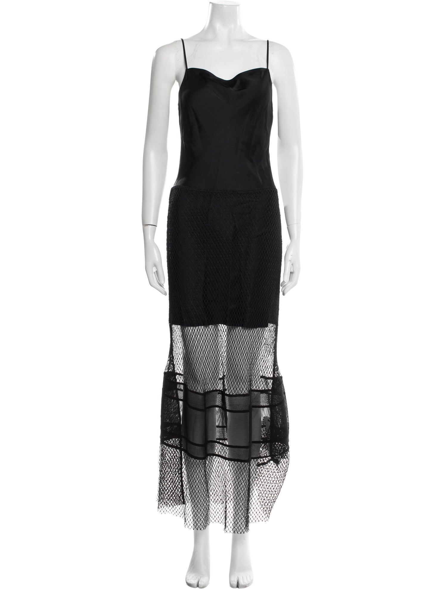 Helmut Lang Square Neckline Long Dress