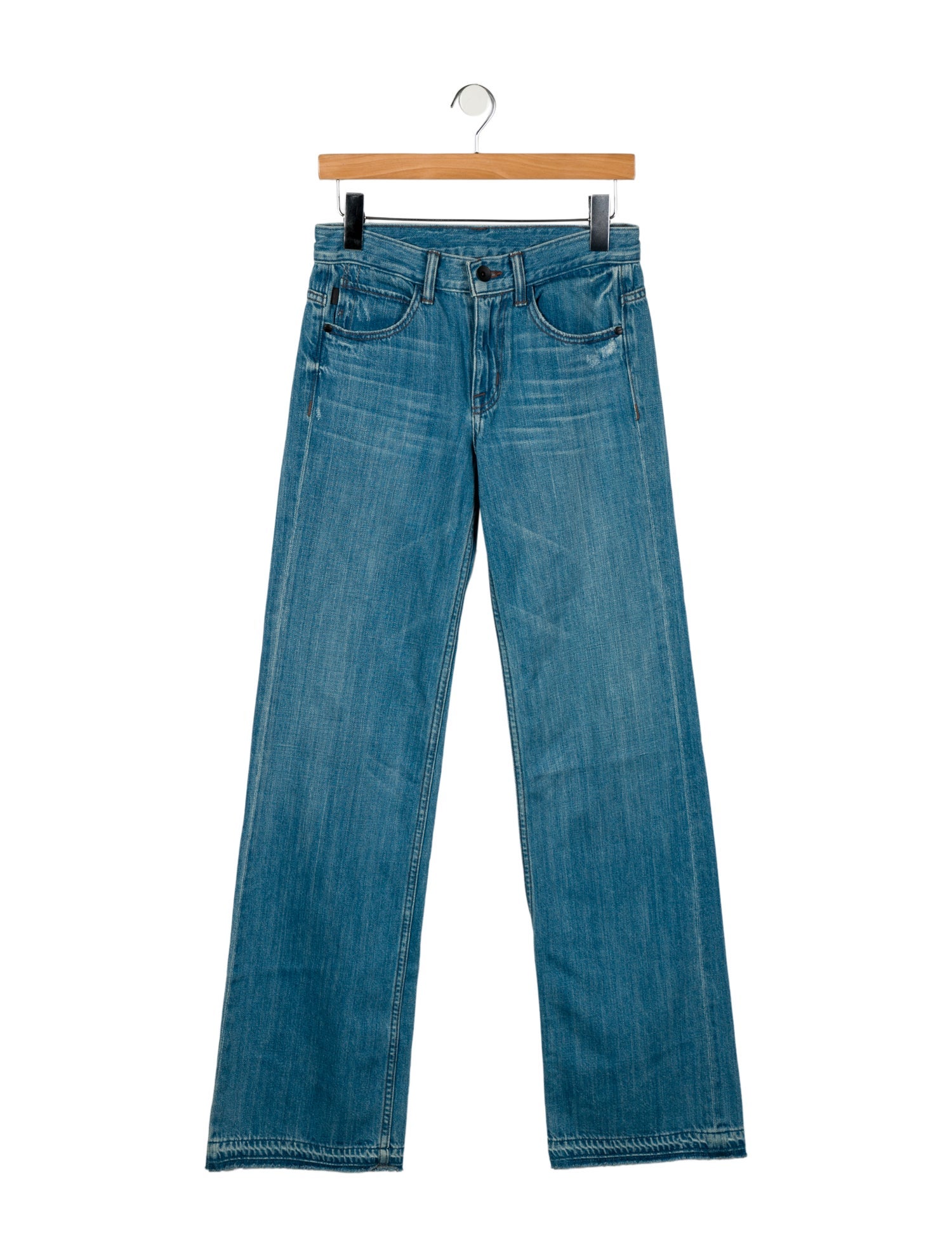 Helmut Lang Mid-Rise Wide Leg Jeans