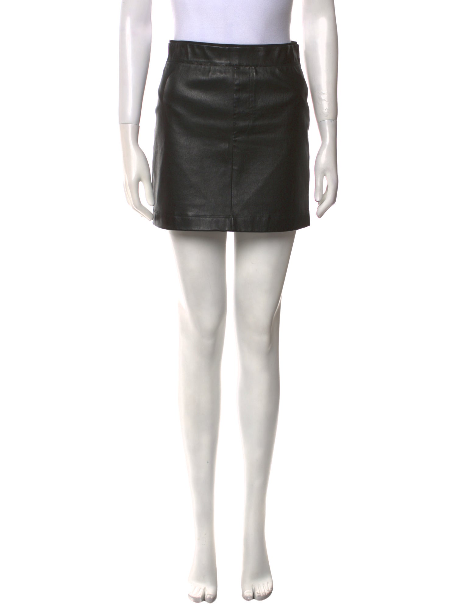 Helmut Lang Lamb Leather Mini Skirt