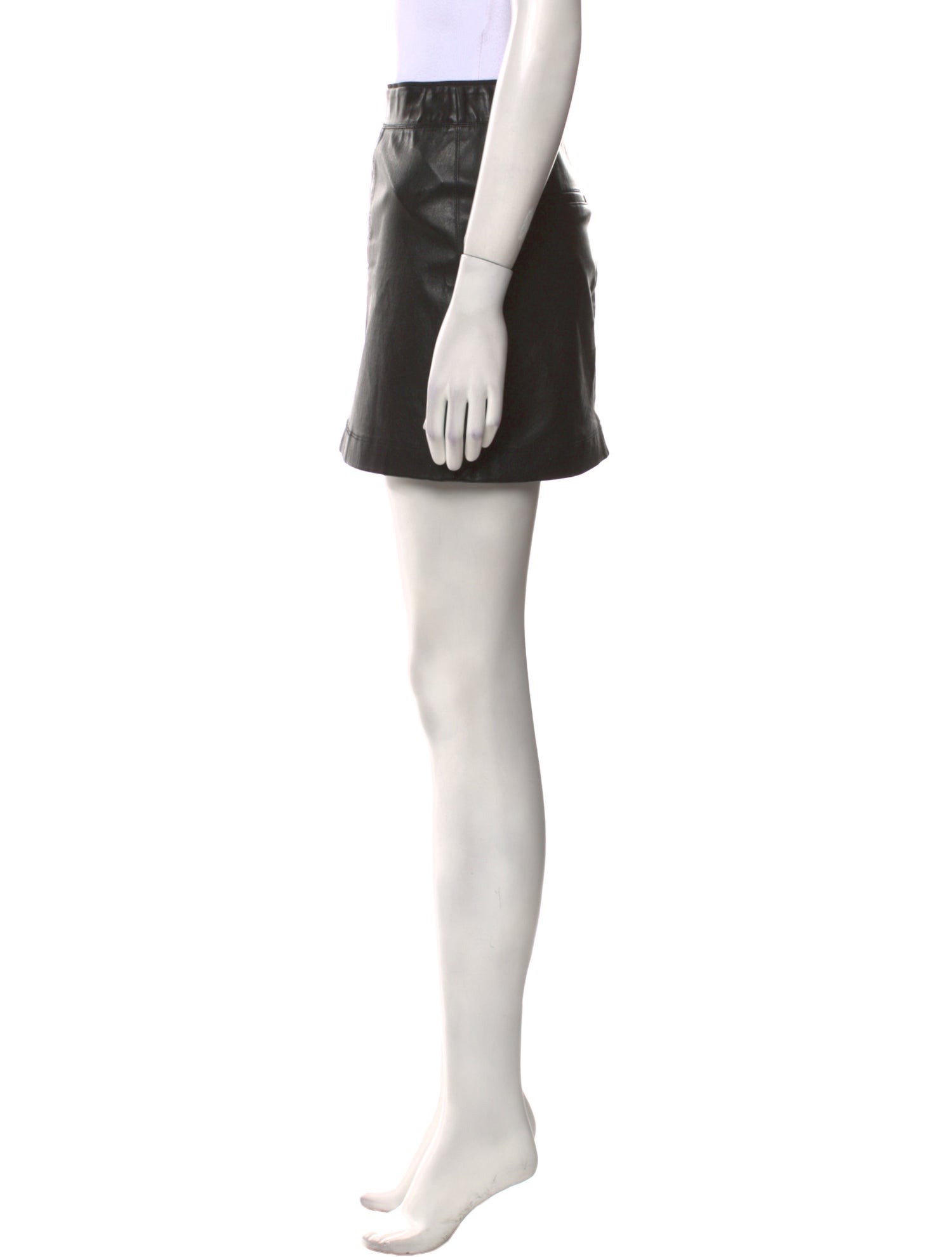 Helmut Lang Lamb Leather Mini Skirt