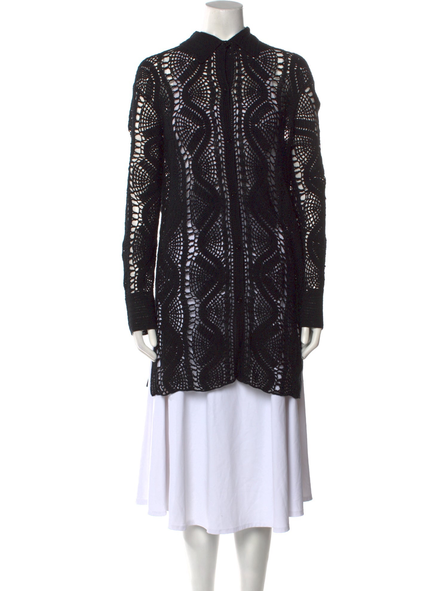 Helmut Lang Printed Mock Neck Sweater