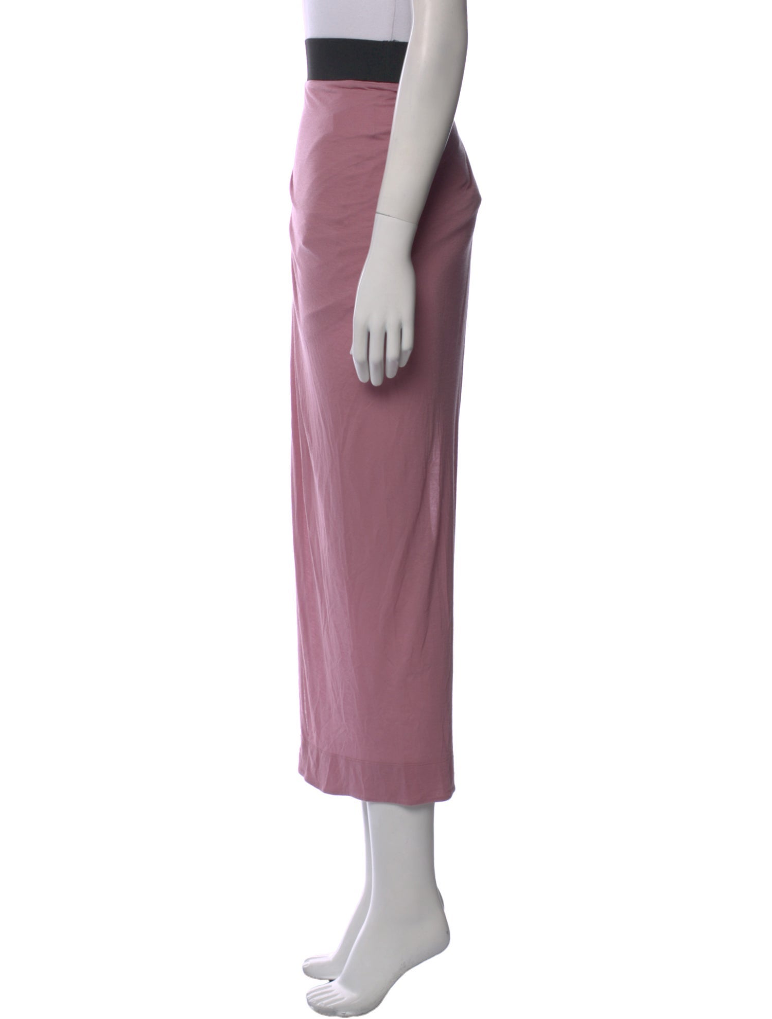 Helmut Lang Pleated Accents Long Skirt