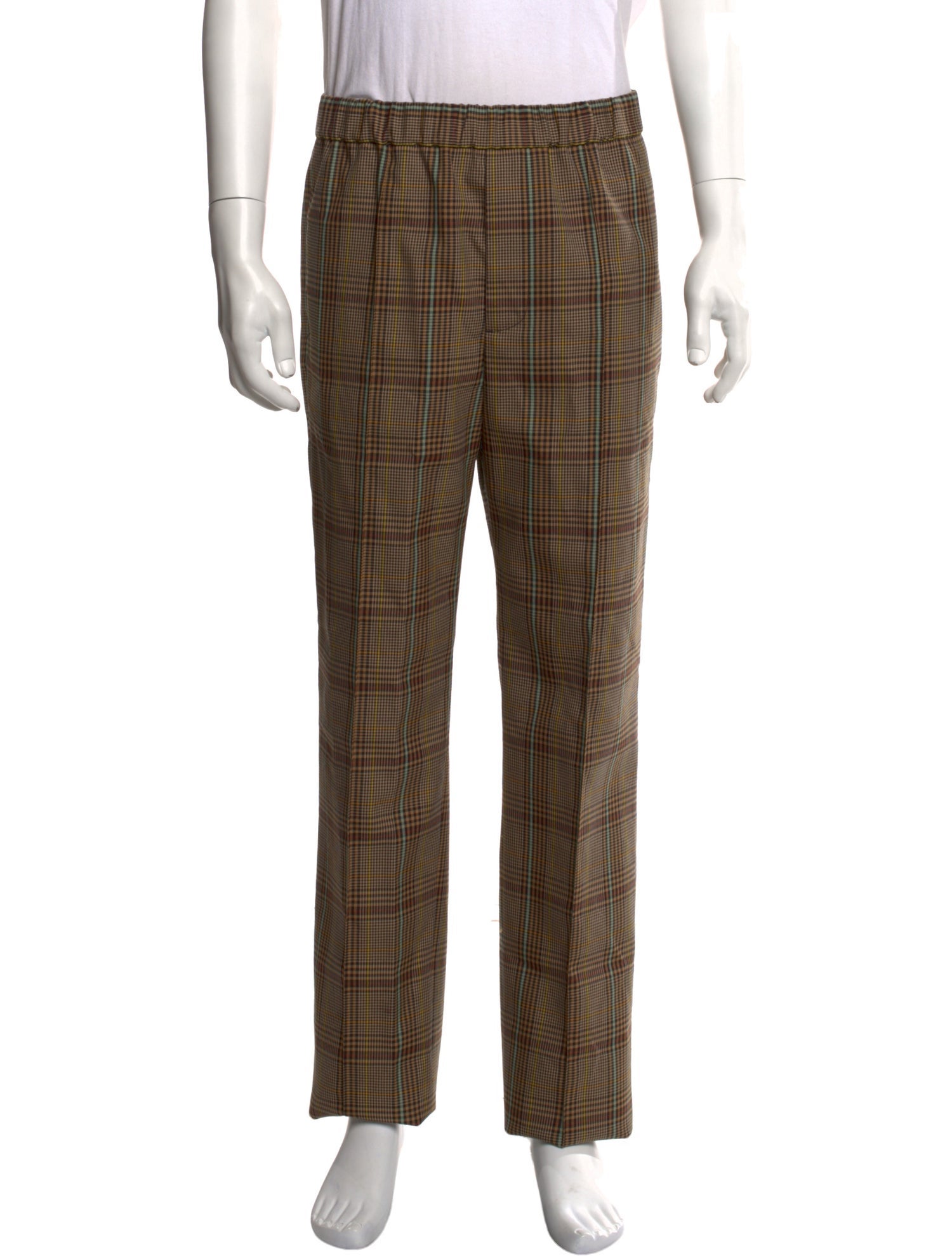 Helmut Lang Plaid Print Pants w/ Tags