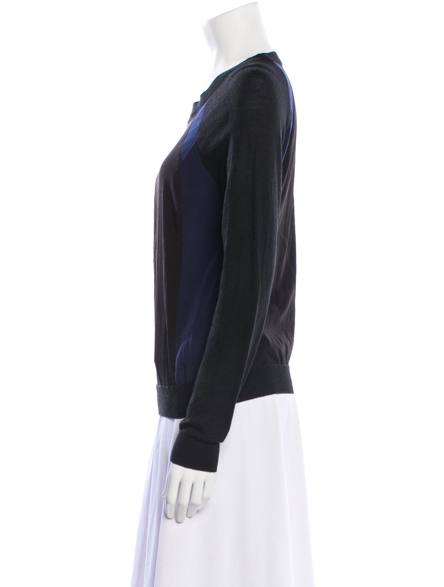 Helmut Lang Scoop Neck Long Sleeve Sweatshirt