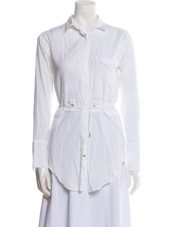 Helmut Lang Long Sleeve Button-Up Top