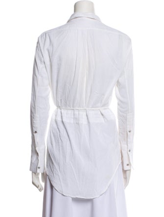 Helmut Lang Long Sleeve Button-Up Top