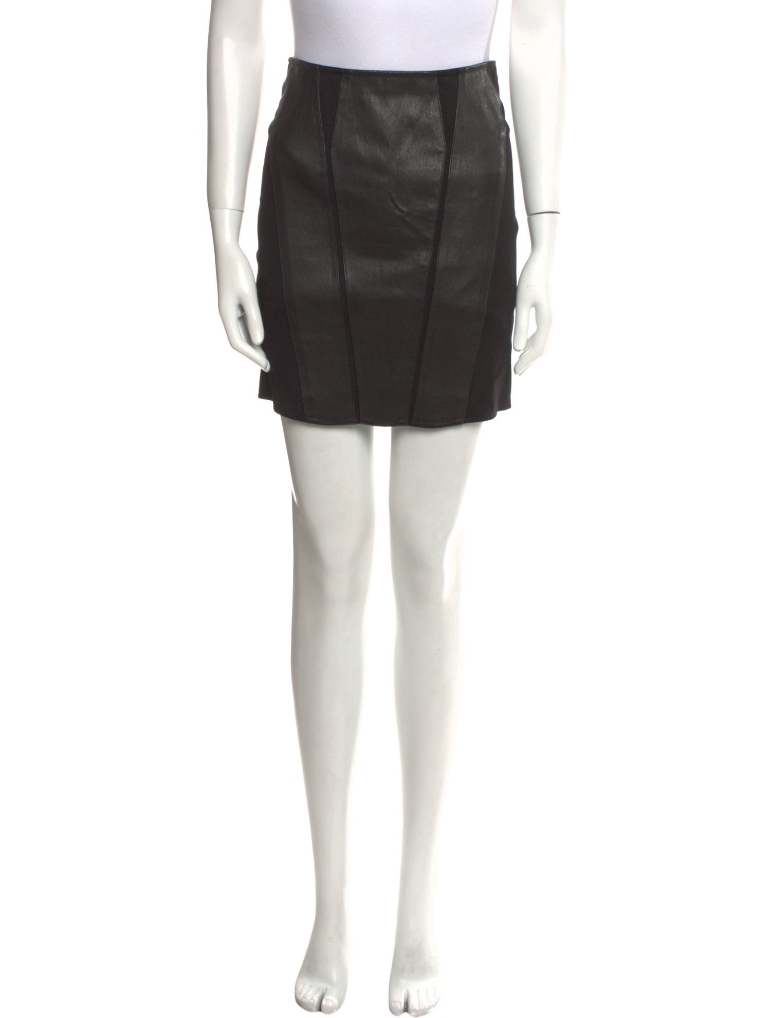 Helmut Lang Lamb Leather Mini Skirt