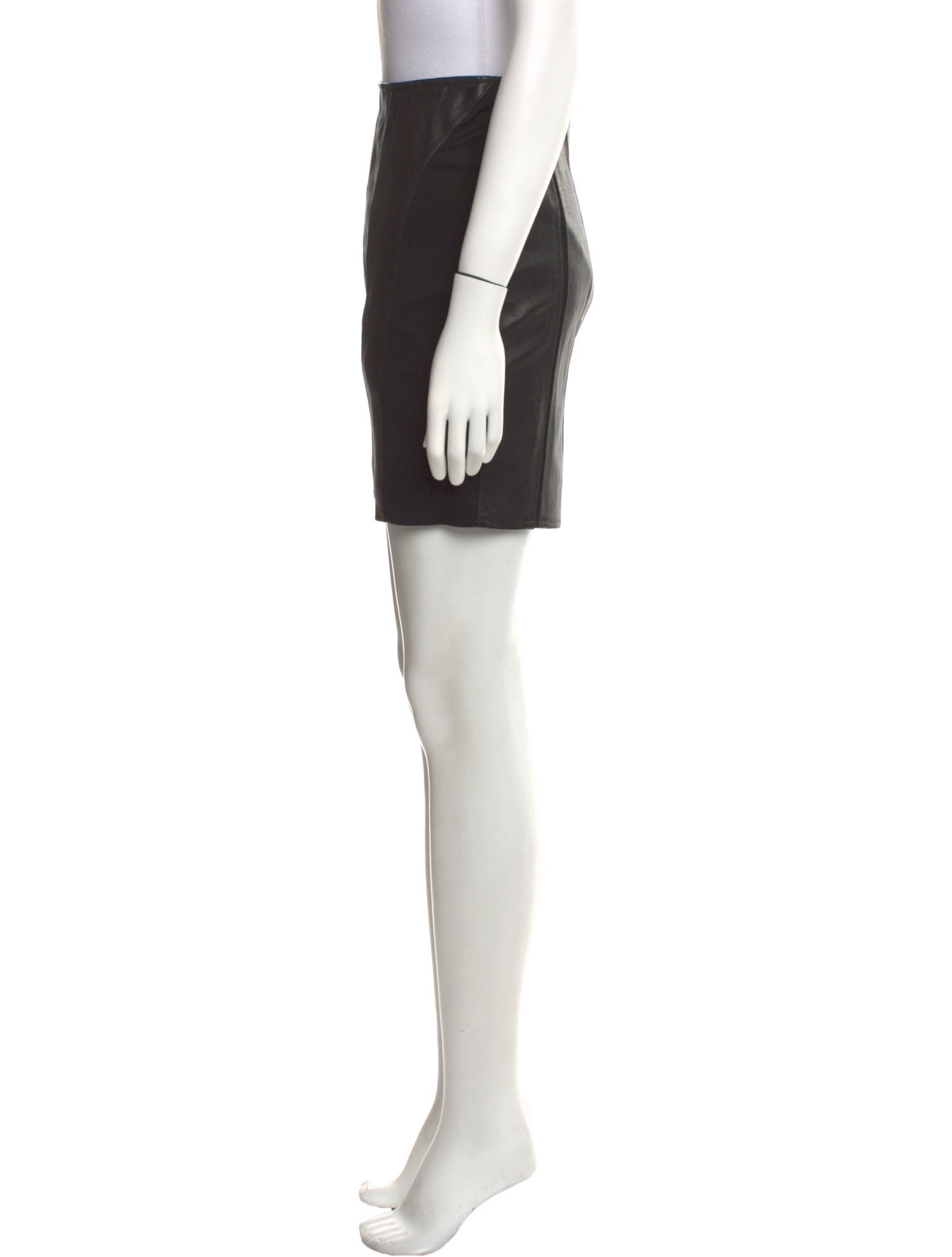 Helmut Lang Lamb Leather Mini Skirt