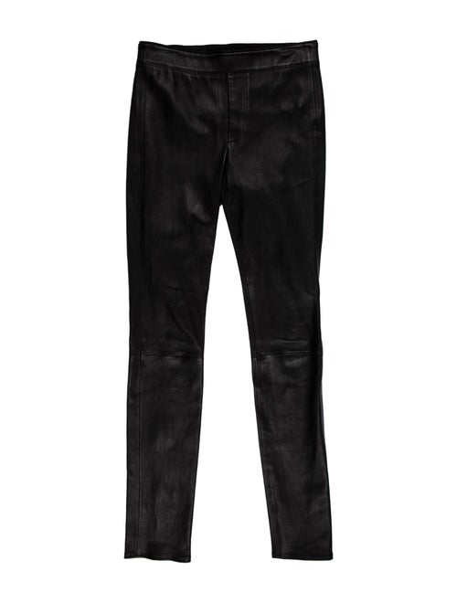 Helmut Lang Lamb Leather Skinny Leg Pants