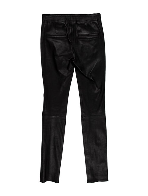 Helmut Lang Lamb Leather Skinny Leg Pants
