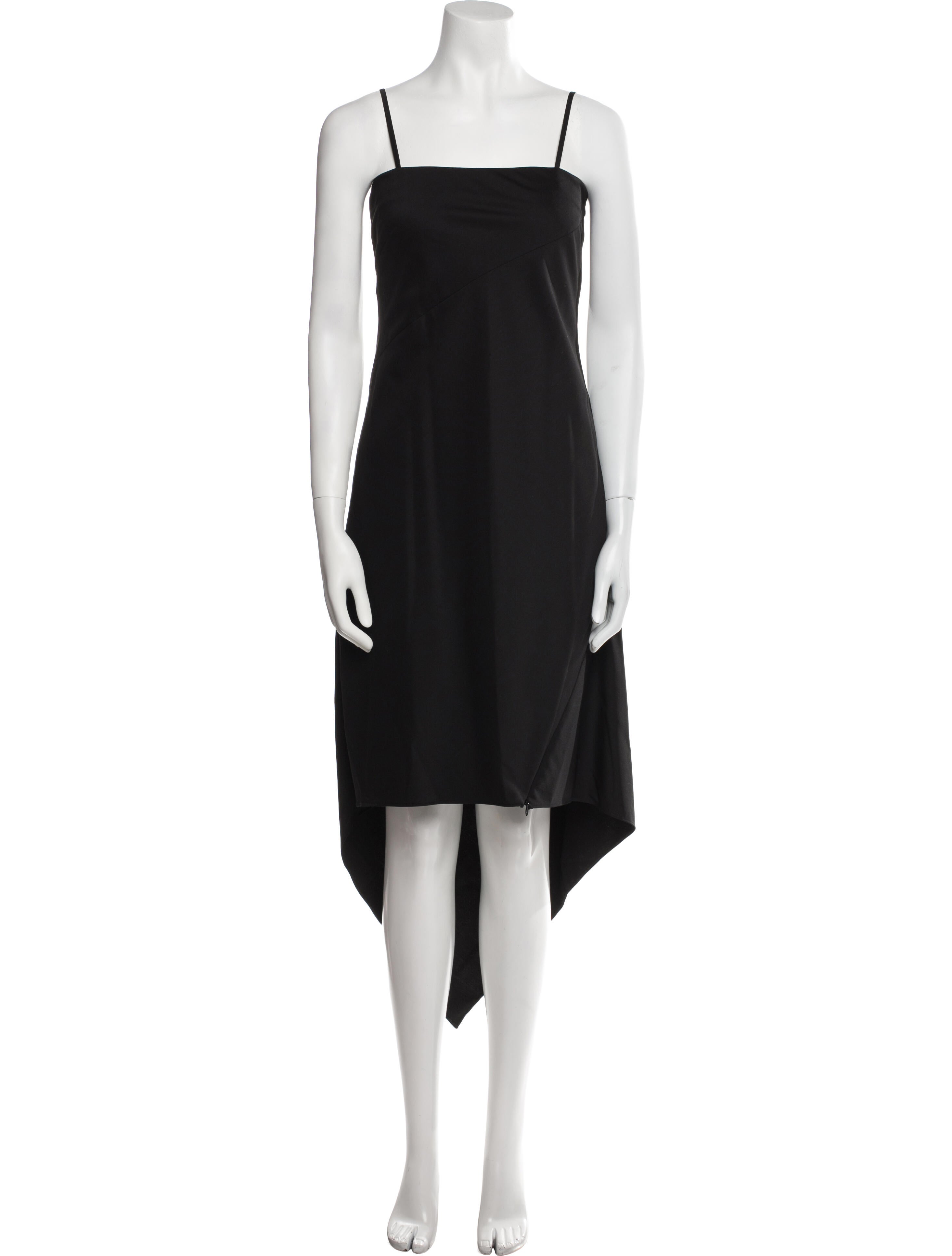 Helmut Lang Virgin Wool Long Dress
