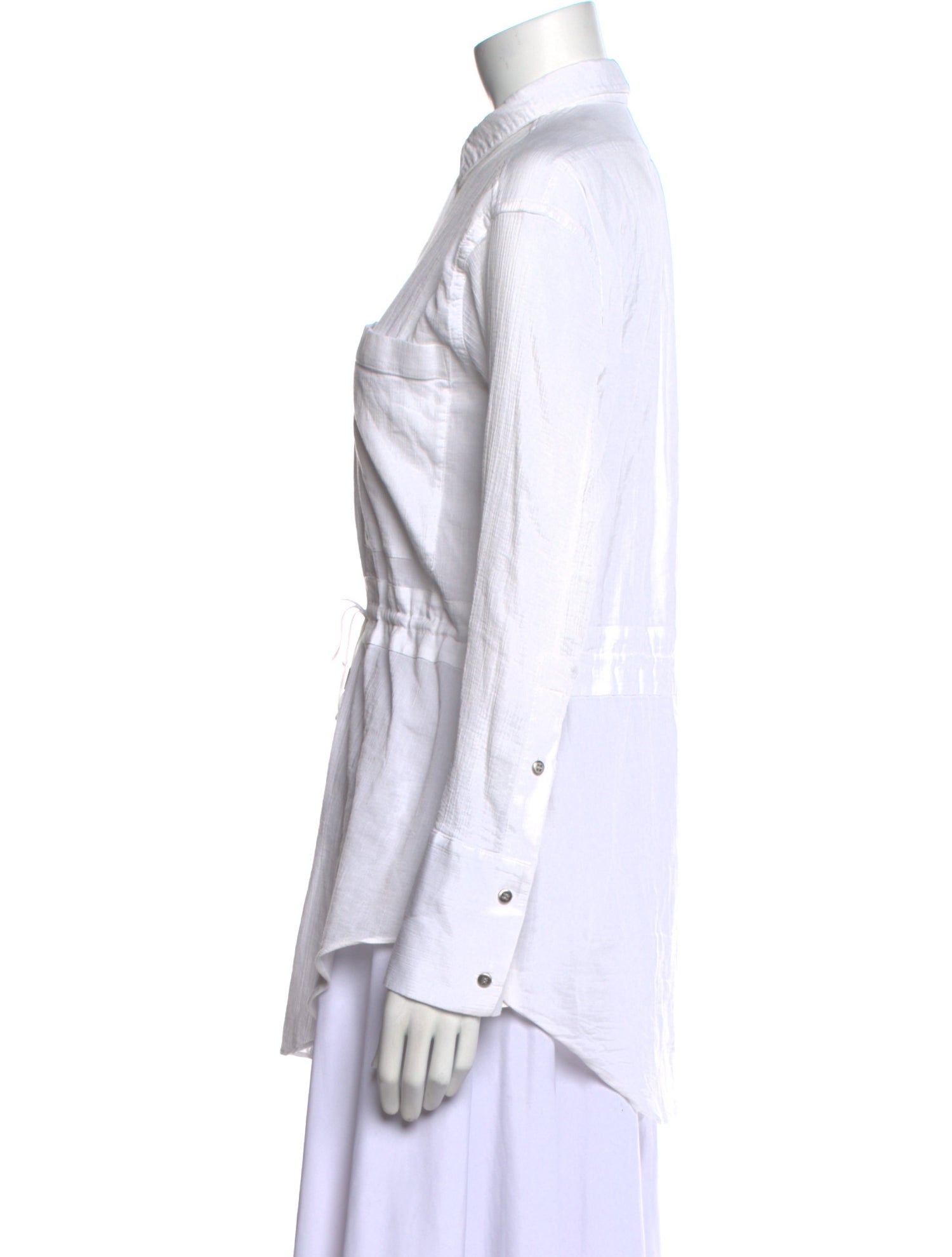 Helmut Lang Long Sleeve Button-Up Top