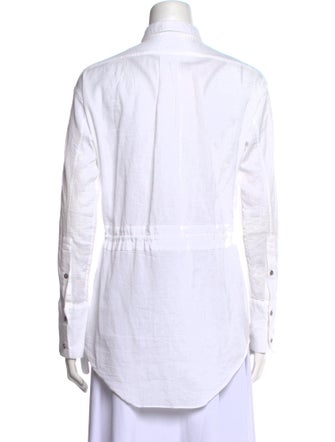 Helmut Lang Long Sleeve Button-Up Top