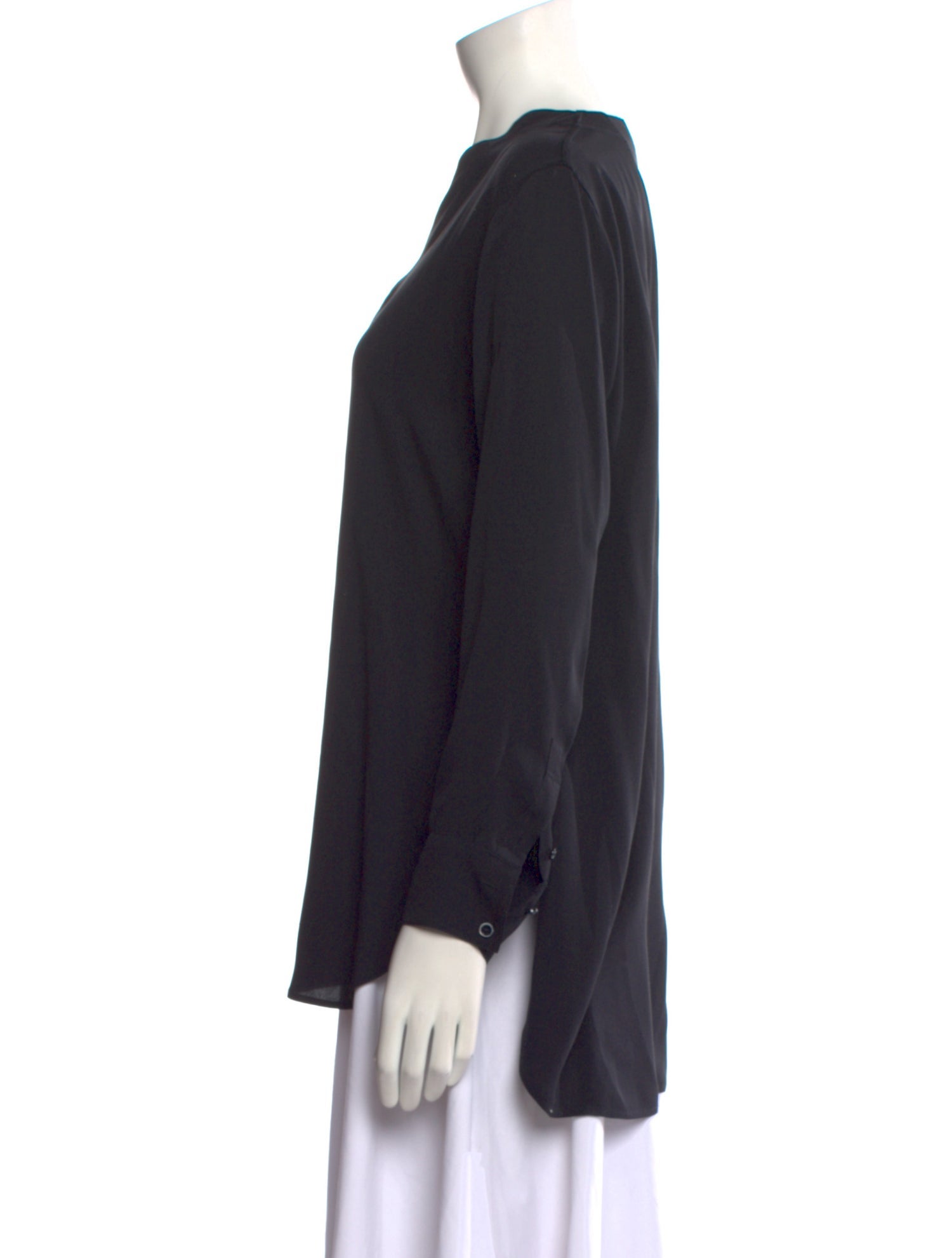 Helmut Lang Silk V-Neck Blouse