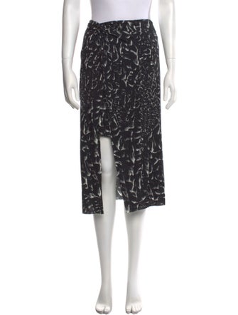 Helmut Lang Printed Midi Length Skirt