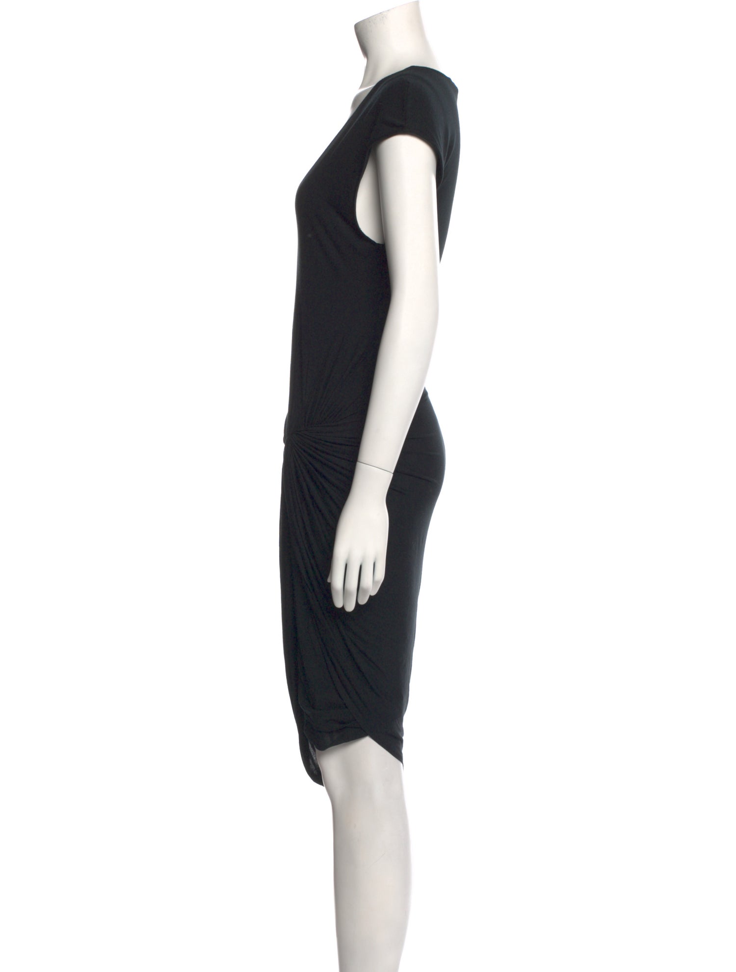 Helmut Lang V-Neck Knee-Length Dress